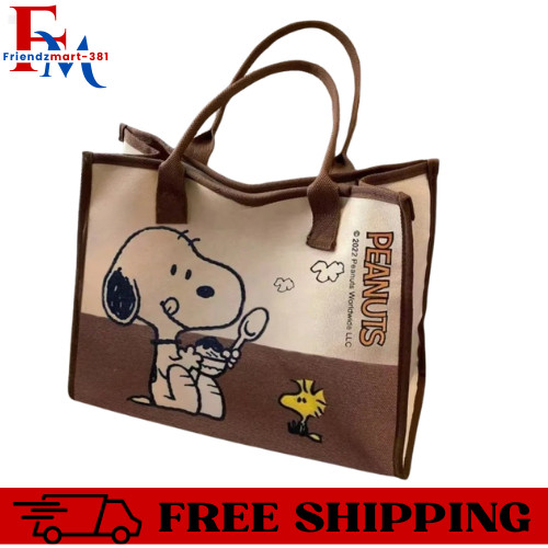2025 New Starbucks Snoopy Tote Bag Shoulder Bag WHITE/BLACK Color-Free Shipping