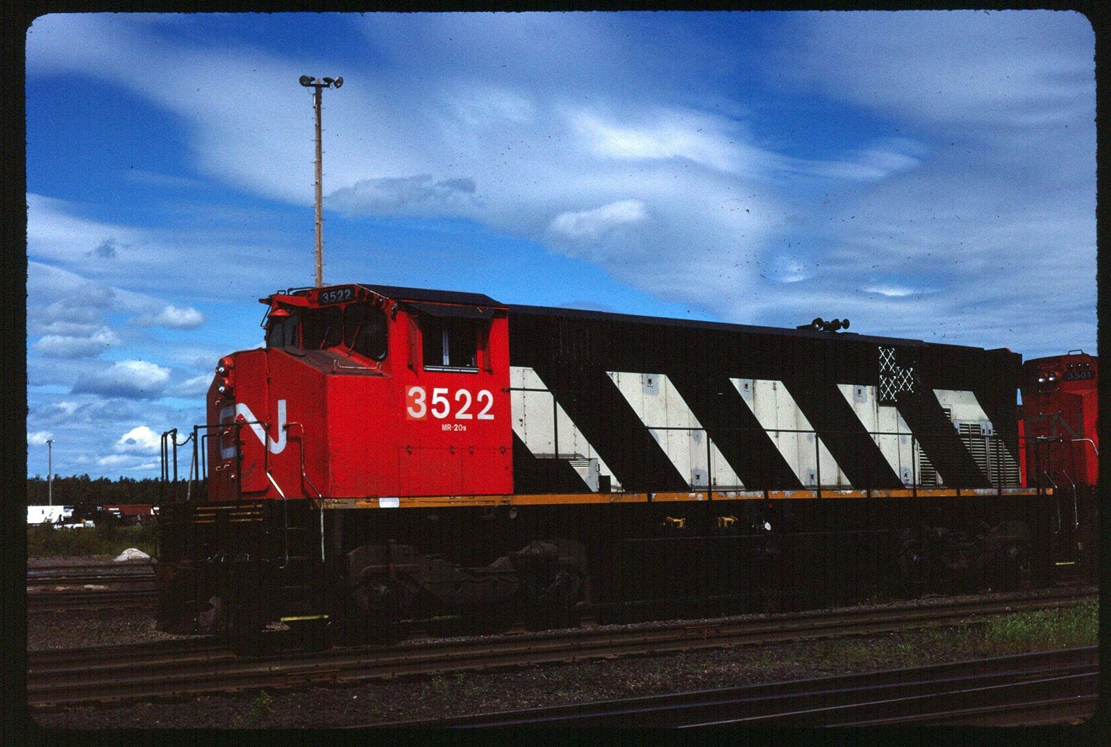 Original Rail Slide – CN Canadian National 3522 Moncton NB 9-2-1991