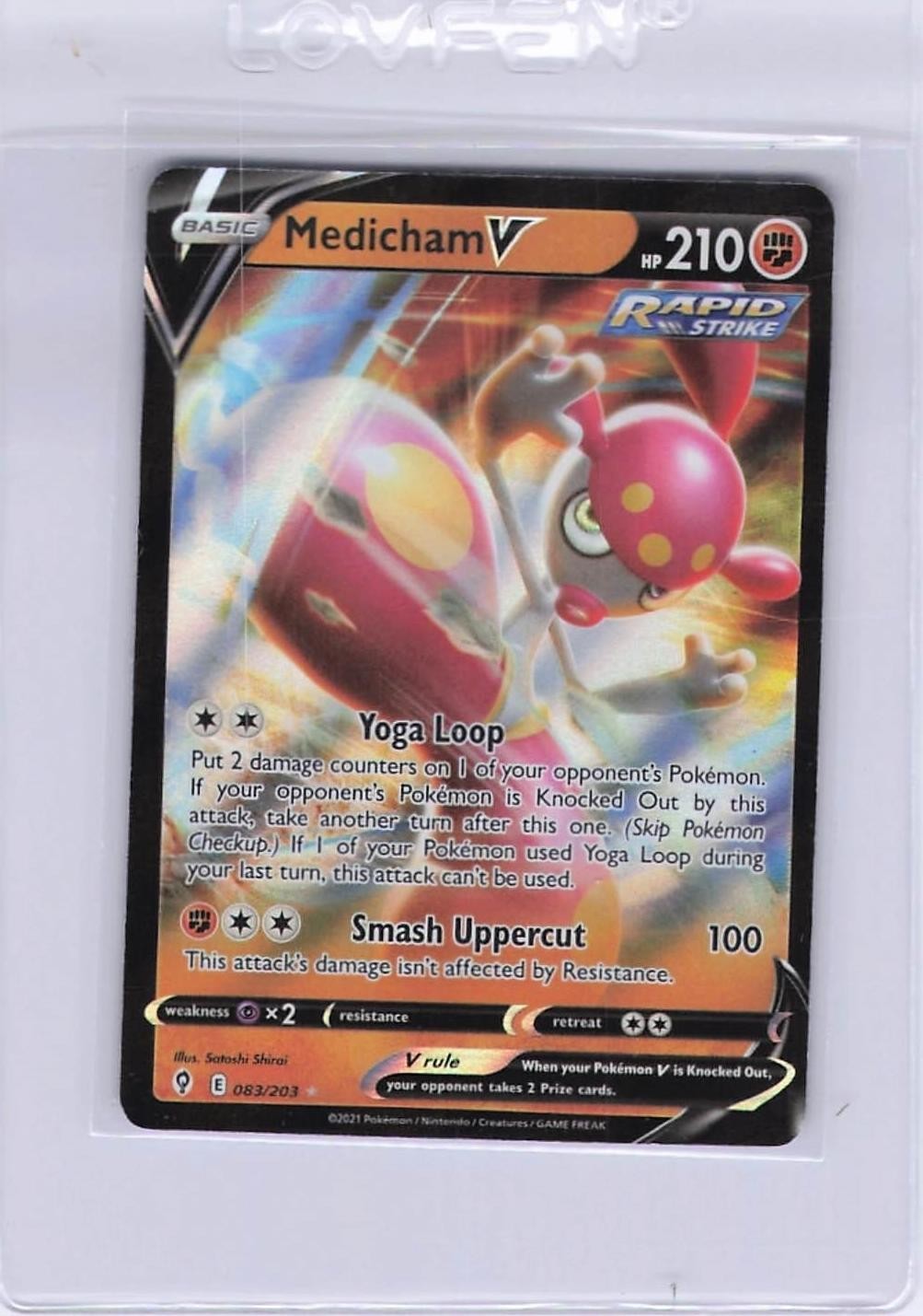 Medicham V – 083/203 Evolving Skies Ultra Rare • 083/203 Near Mint