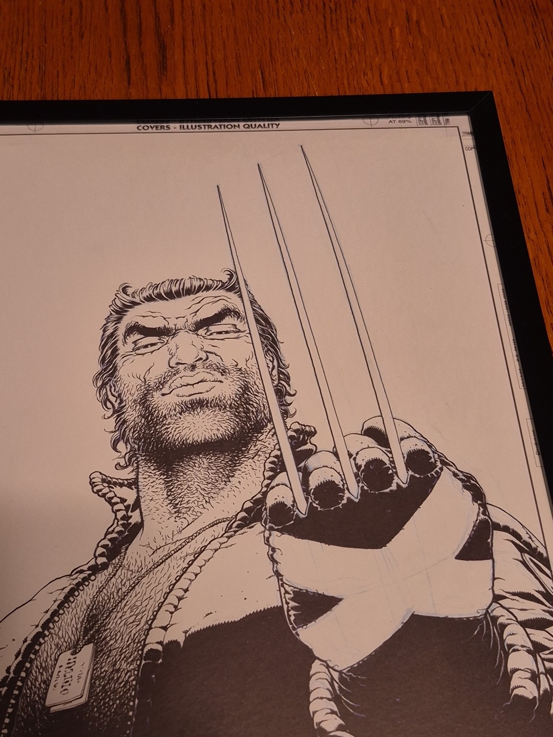 Frank Quitely Wolverine Framed Original Comic Book Cover Art Print New X-Men