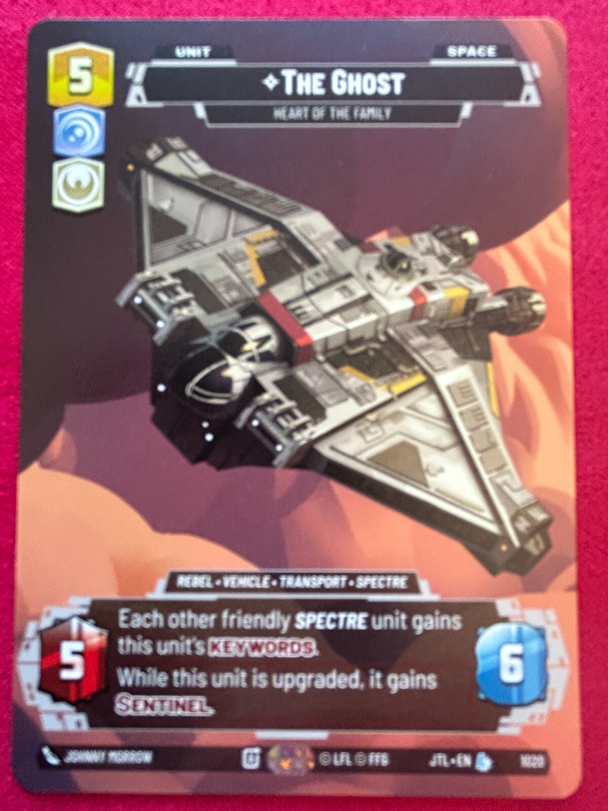 STAR WARS UNLIMITED TCG JUMP TO LIGHTSPEED: PRESTIGE CARD: THE GHOST