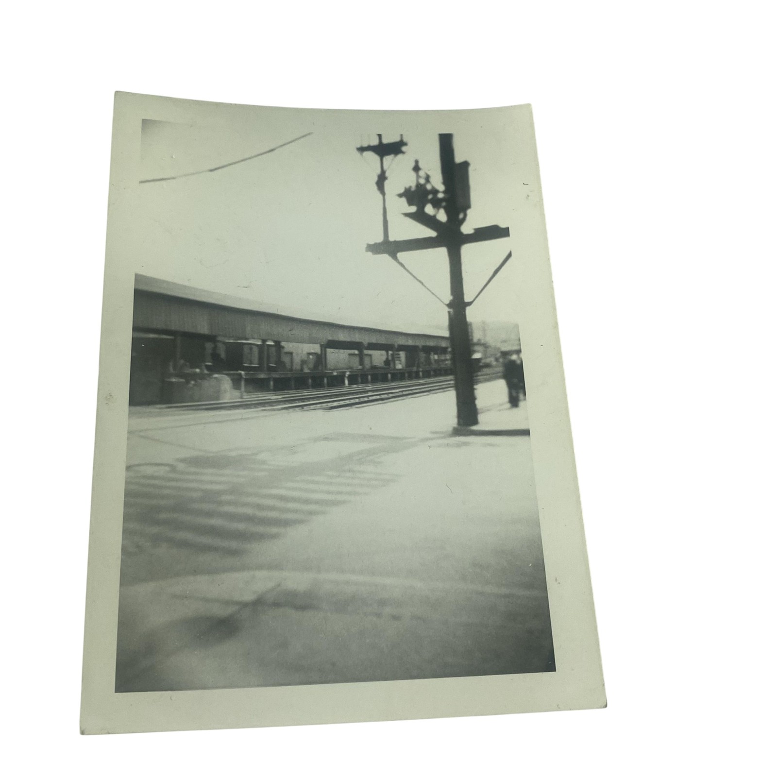Vintage Sunbury Lackawanna & Reading Railroad Freight Station Photo 3.25×4.5 B&W
