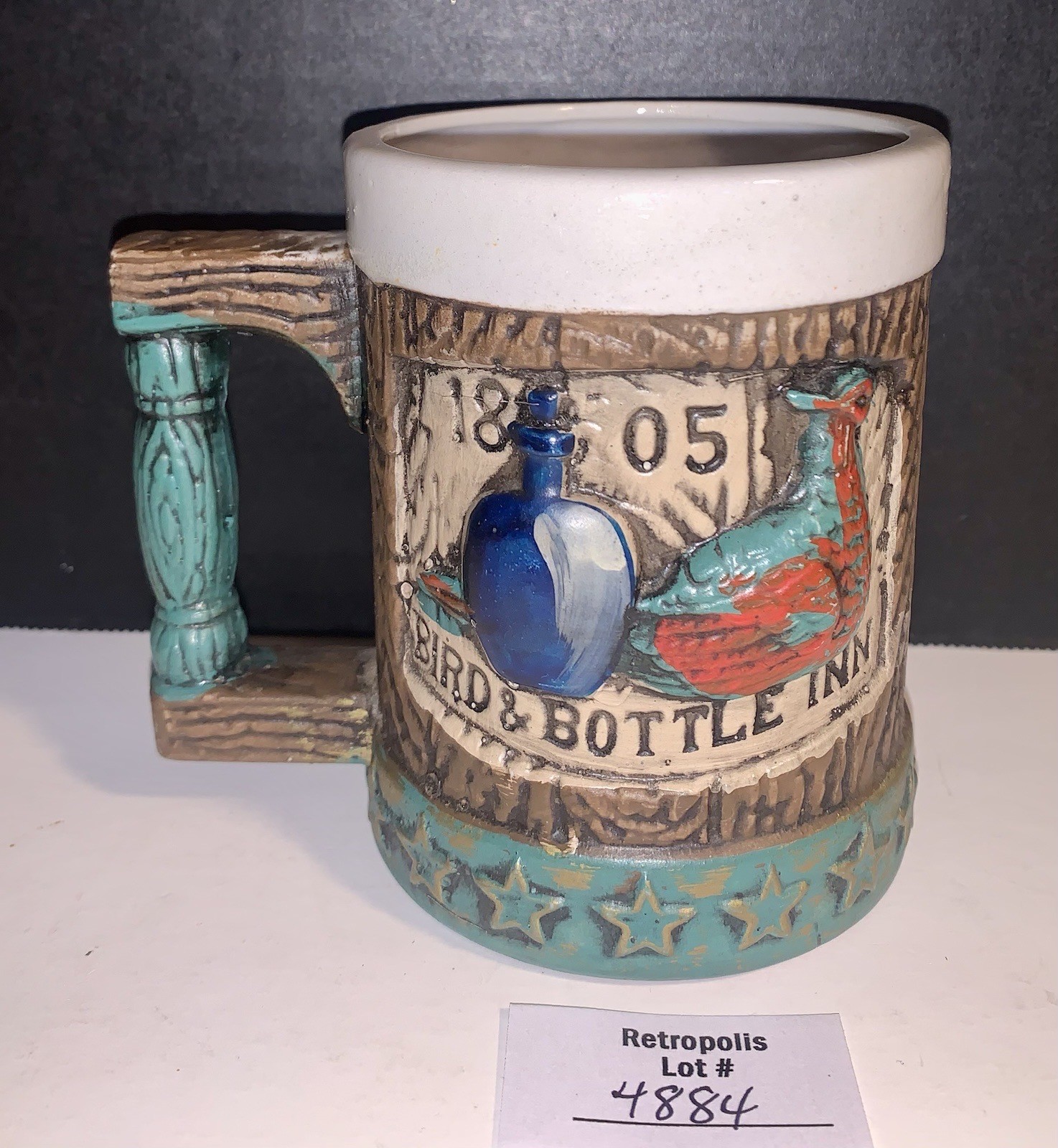 Bird & Bottle Inn 1805 Mug Vintage