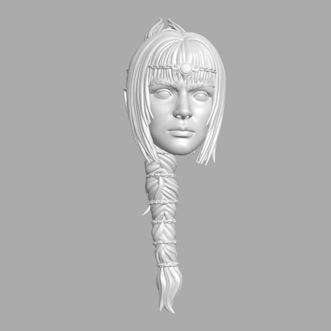 Shadowheart Baldur’s Gate 3 custom head for Marvel Legends & other figures