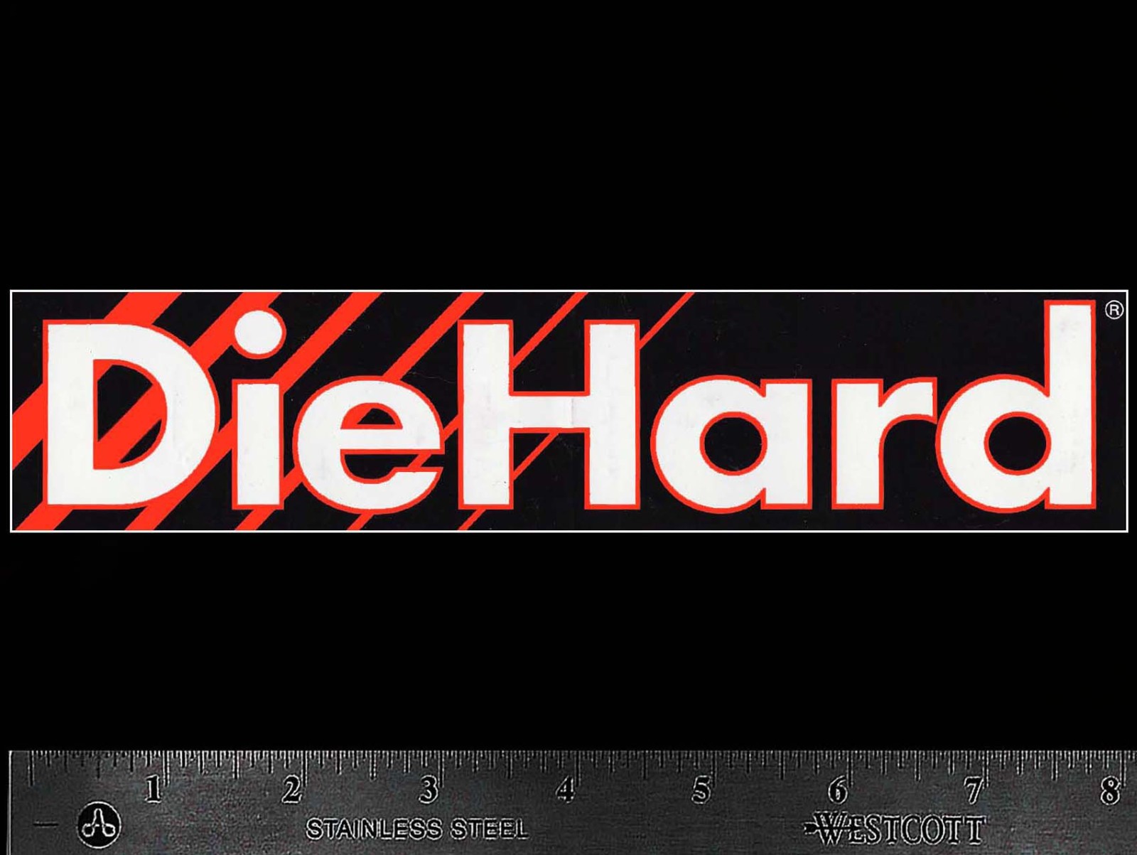 SEARS Diehard Battery – Original Vintage 1980’s Racing Decal/Sticker – 8 inch