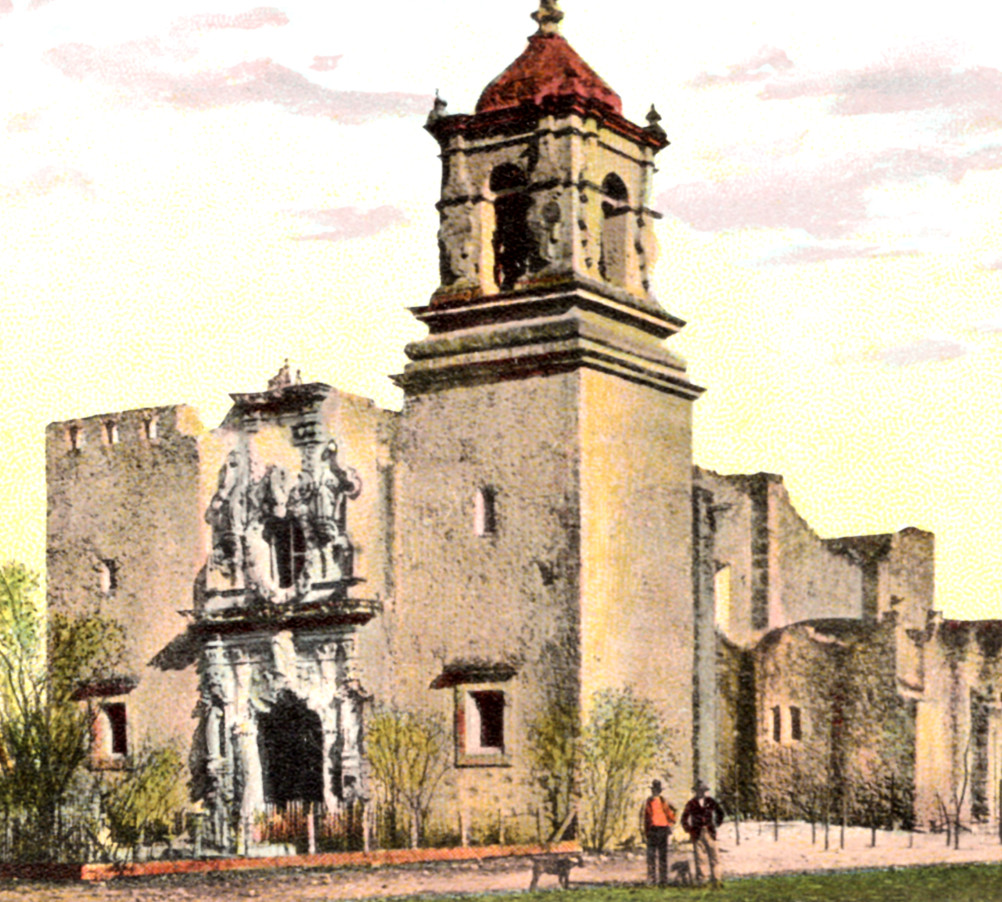 c1910 Catholic Mission San José (2nd) San Antonio TX Postcard, Built 1718