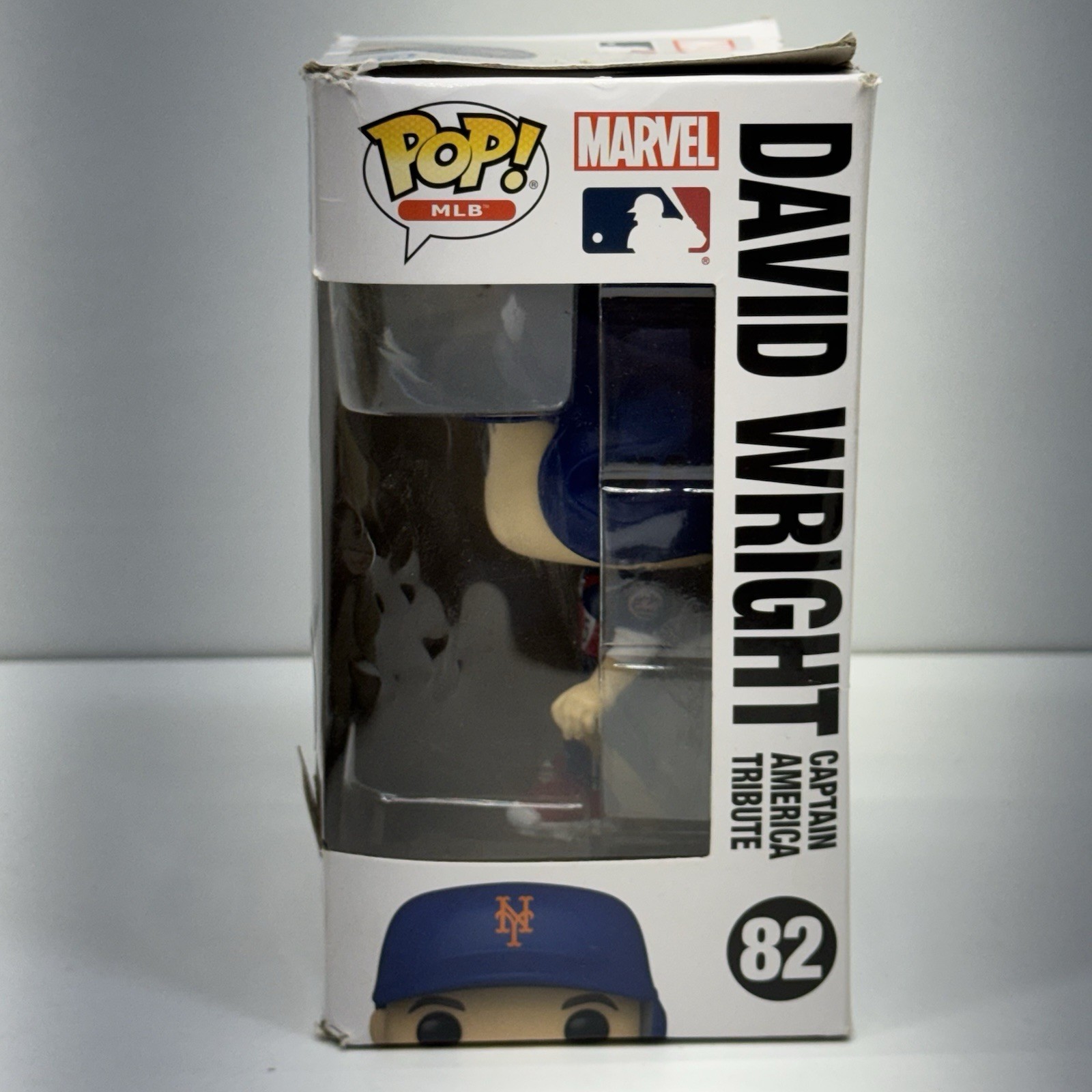 Funko Pop MLB Marvel #82 David Wright Captain America Citi Field Exclusive Mets