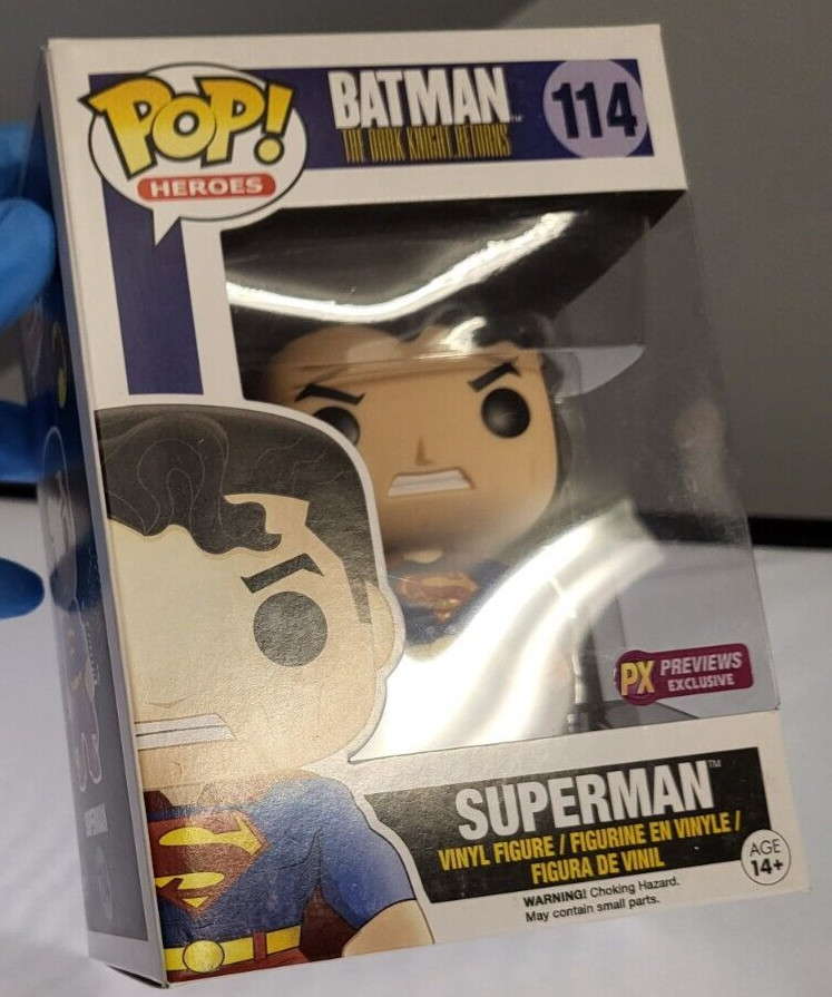 Funko Pop! Batman Dark Knight Returns Superman #114 PX Vinyl Figure See Photos