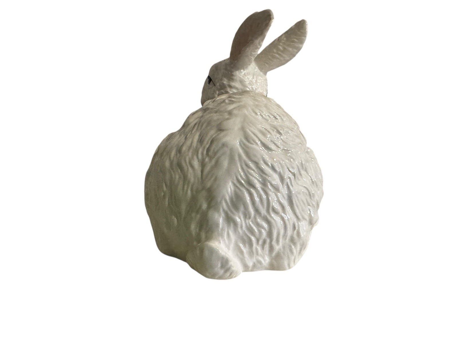 Fitz And Floyd La Fleur Rabbit Figurine Resting 10.75 In Hand Painted Spring