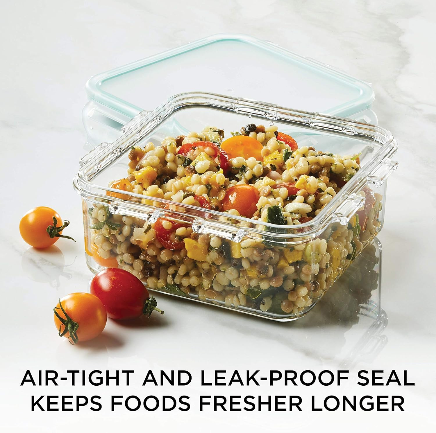 LOCK & LOCK Purely Better Tritan Container/Square Food Storage Bin, 20 Ounce,…
