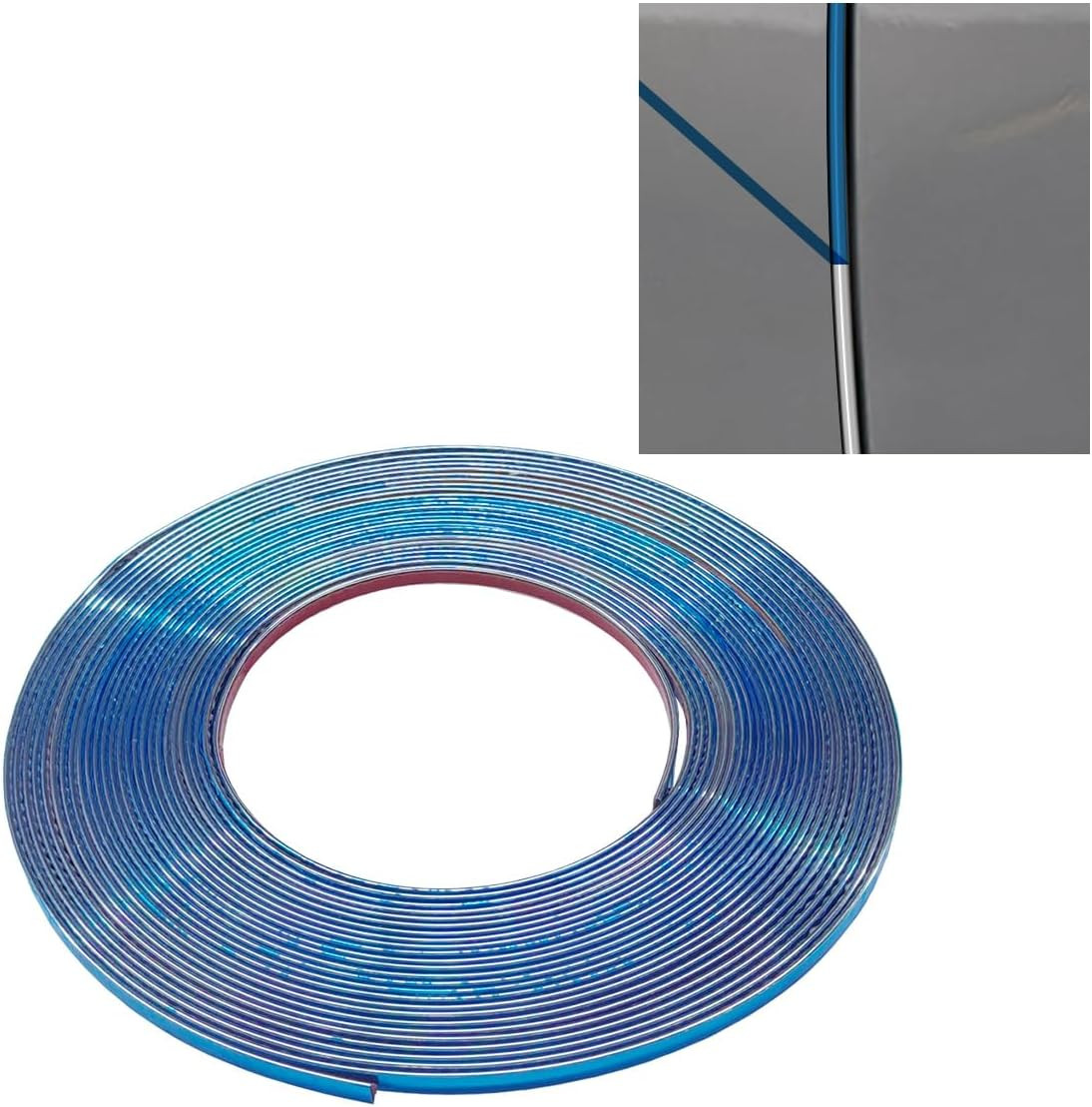 39FT Automotive Chrome Trim Strip Line, 1/4″ Wide PVC Scratch-Proof Car Side …