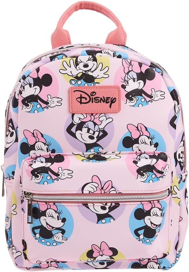 Minnie Mouse All-Over Print Mini Backpack 11 Inch Kid’s Elementary Travel