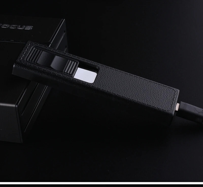 Cigarette Case USB Rechargeable Lighter Tobacco Box Holder for 84mm Cigarettes