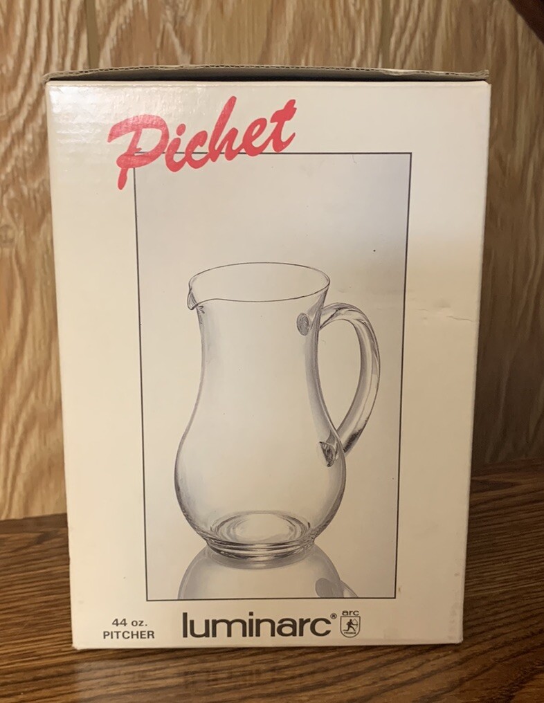 Luminarc Marques de Riscal Rueda 44oz Glass Pitcher With Box