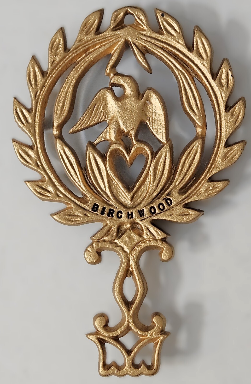 Vintage Solid Iron Eagle Trivet