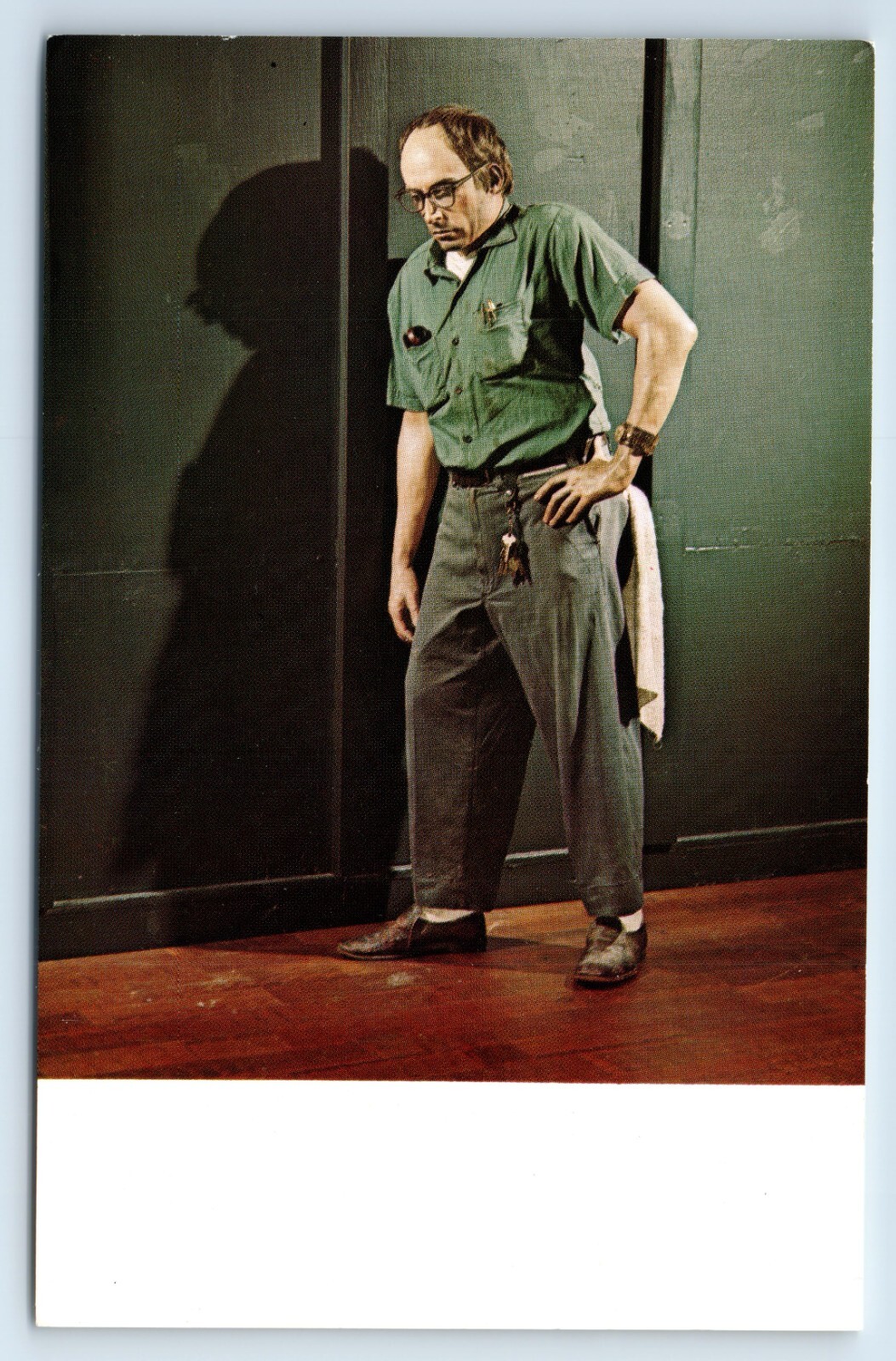 Duane Hanson Janitor 1973 Mixed Media Milwaukee Art Center Wisconsin Postcard