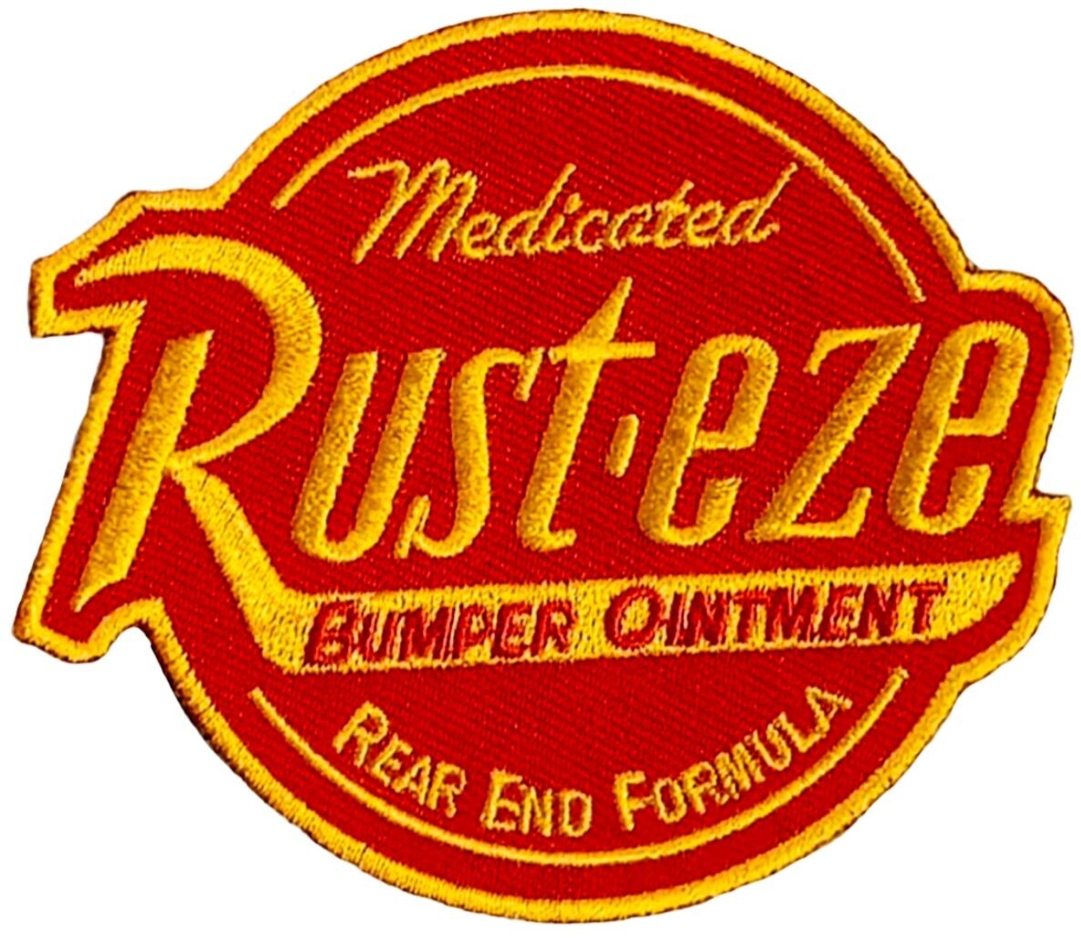 Medicated Rust-eze Bumber ointment Patch-2PC iron on or sew on 3.5″x3″