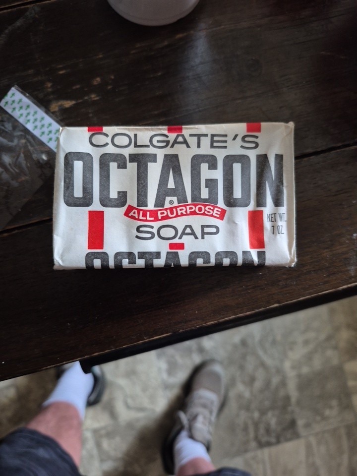NEW Vintage Antique Colgate’s Octagon All-Purpose Large Soap 7.05 oz
