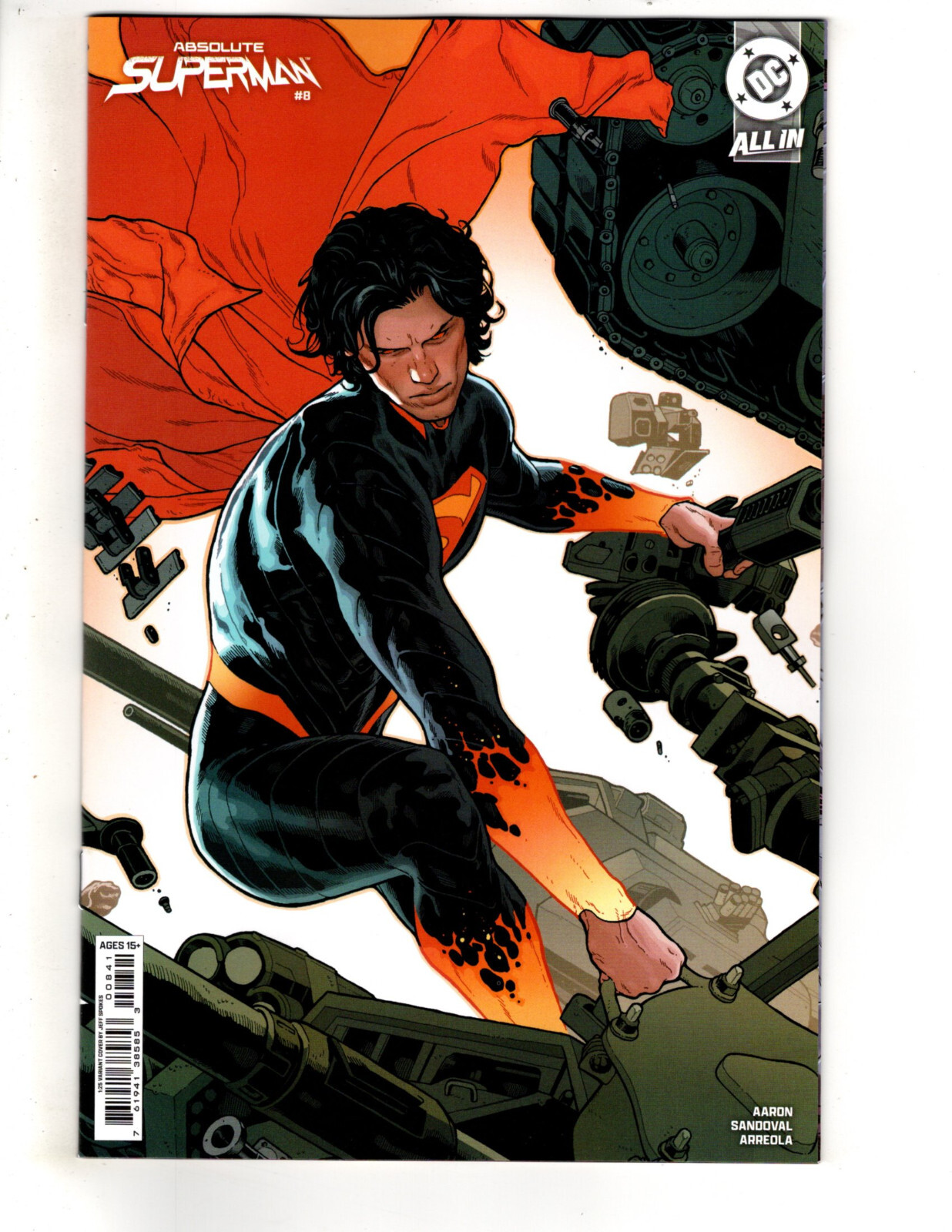 ABSOLUTE SUPERMAN #8 (2025) – BRAND NEW – DC 1:25 INCENTIVE JEFF SPOKES VARIANT