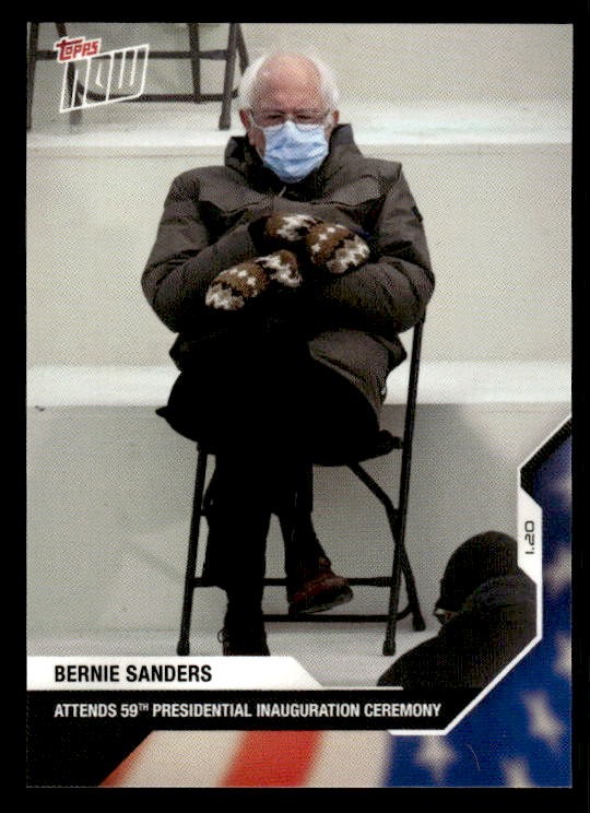 Bernie Sanders 2020 Topps Now USA Election #21 ESE QTY