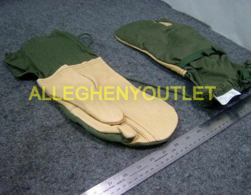 US MILITARY COLD WEATHER TRIGGER FINGER MITTENS Gloves W/ LINER W/L Medium NEW