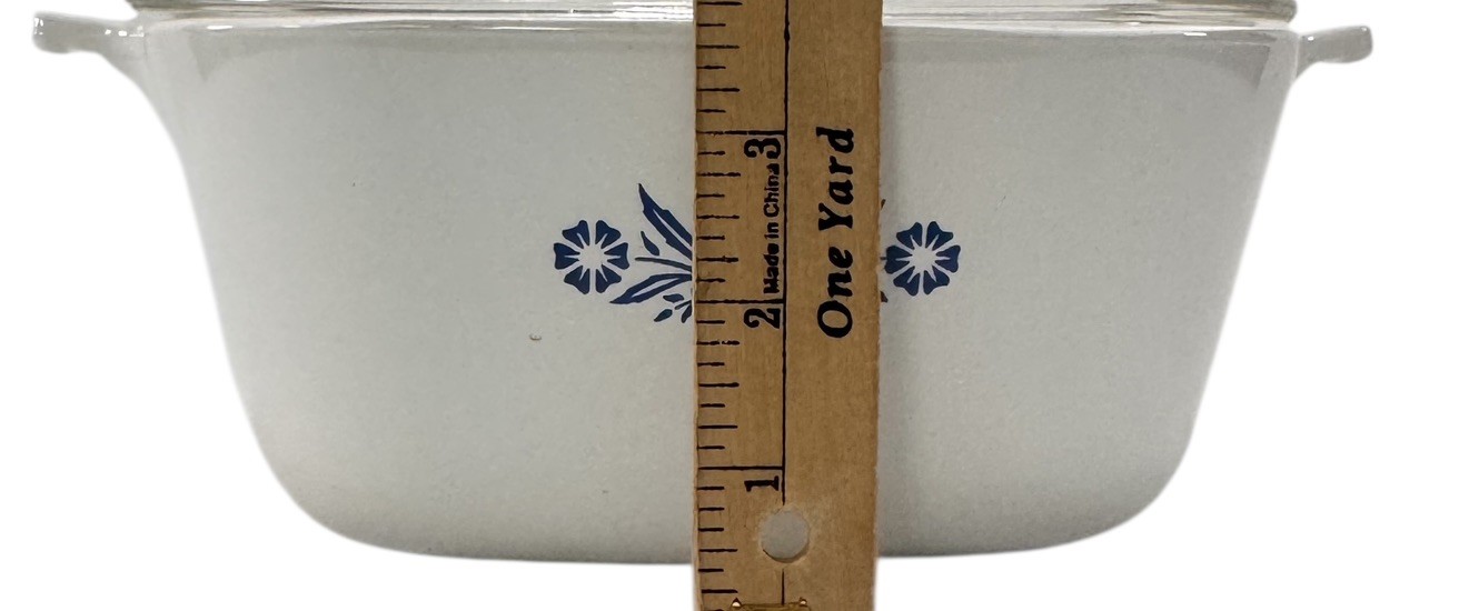 Corning Ware Blue Cornflower P-2 1/2-B 2.5 Qt Casserole Baking Dish 8×8 USA