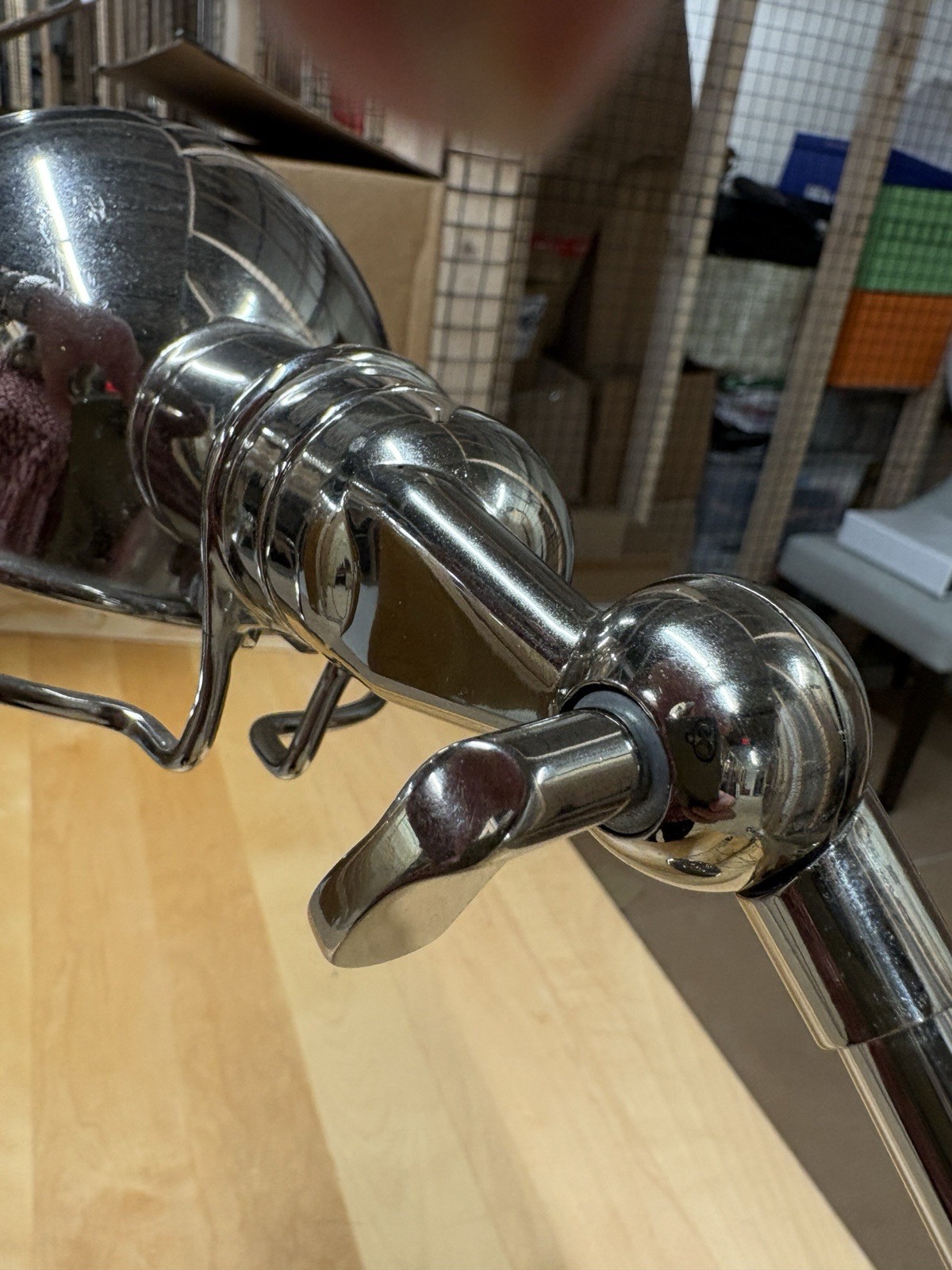 Heavy Steel Articulating Lamp Solid Exc Condition
