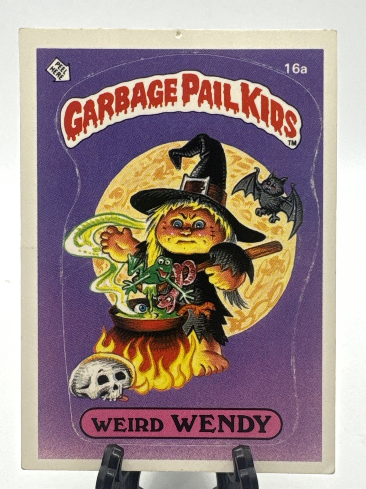1985 Topps GPK Series 1 #16a Weird Wendy 1 Star Glossy Back* USA Os1 Series Gpk