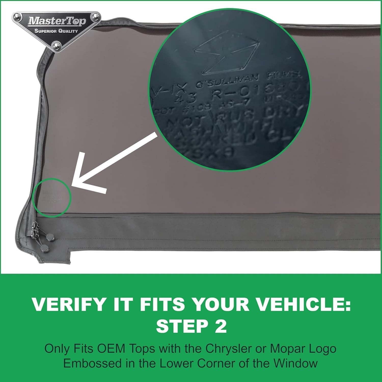 Soft Top Rear Replacement Window – Fits Jeep Wrangler JK 2-Door & 4-Door 2011-20