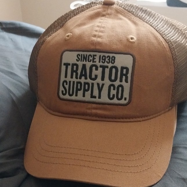 Tractor Supply Co. Brown Mesh Snapback Hat Agriculture Original 1938