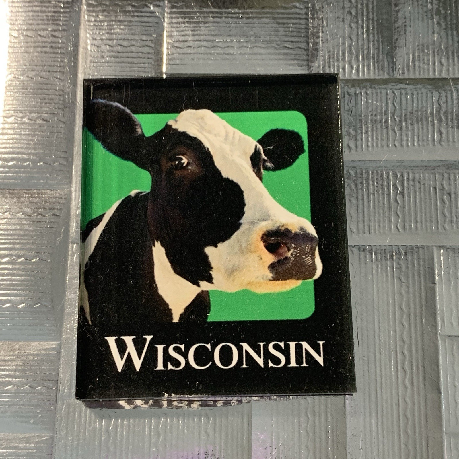 Wisconsin Dairy Cow Farm Souvenir Fridge Toolbox Magnet