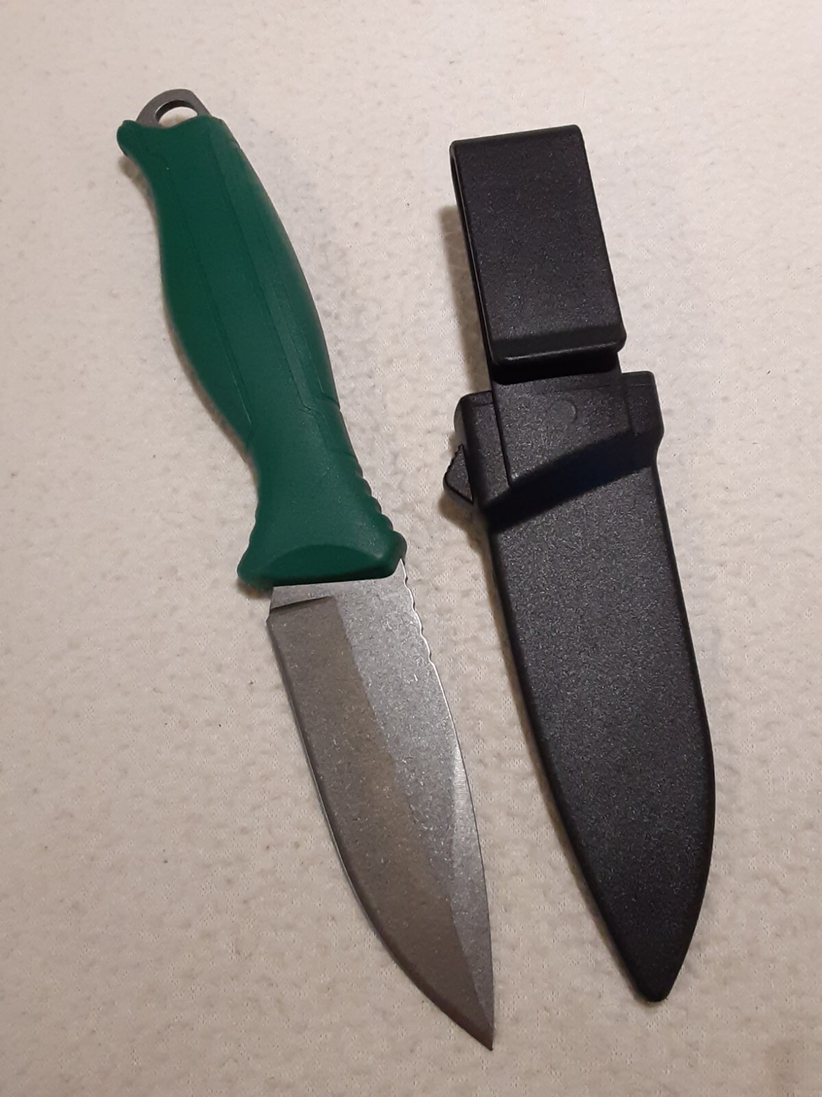 MASTER-FORCE TRADESMAN FIXED BLADE KNIFE W HARD CASE BELT CLIP SHEATH UNUSED