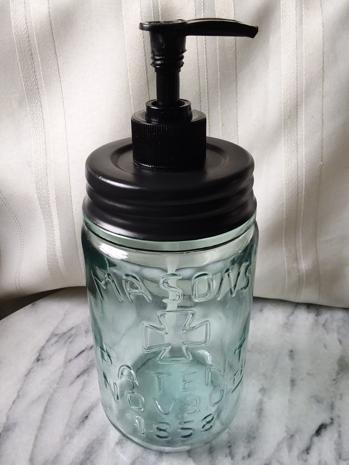Soap Pump Dispenser ~ Rust Proof ~QUALITY ~ Antique Reproduction ~ Masons Patent