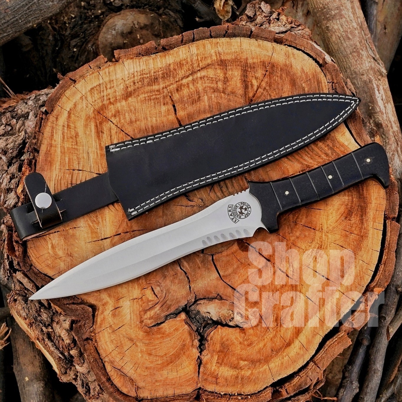 LEON KENNEDY’S KNIFE | Handmade Carbon Steel Resident Evil 4 RE4 Bowie Knife