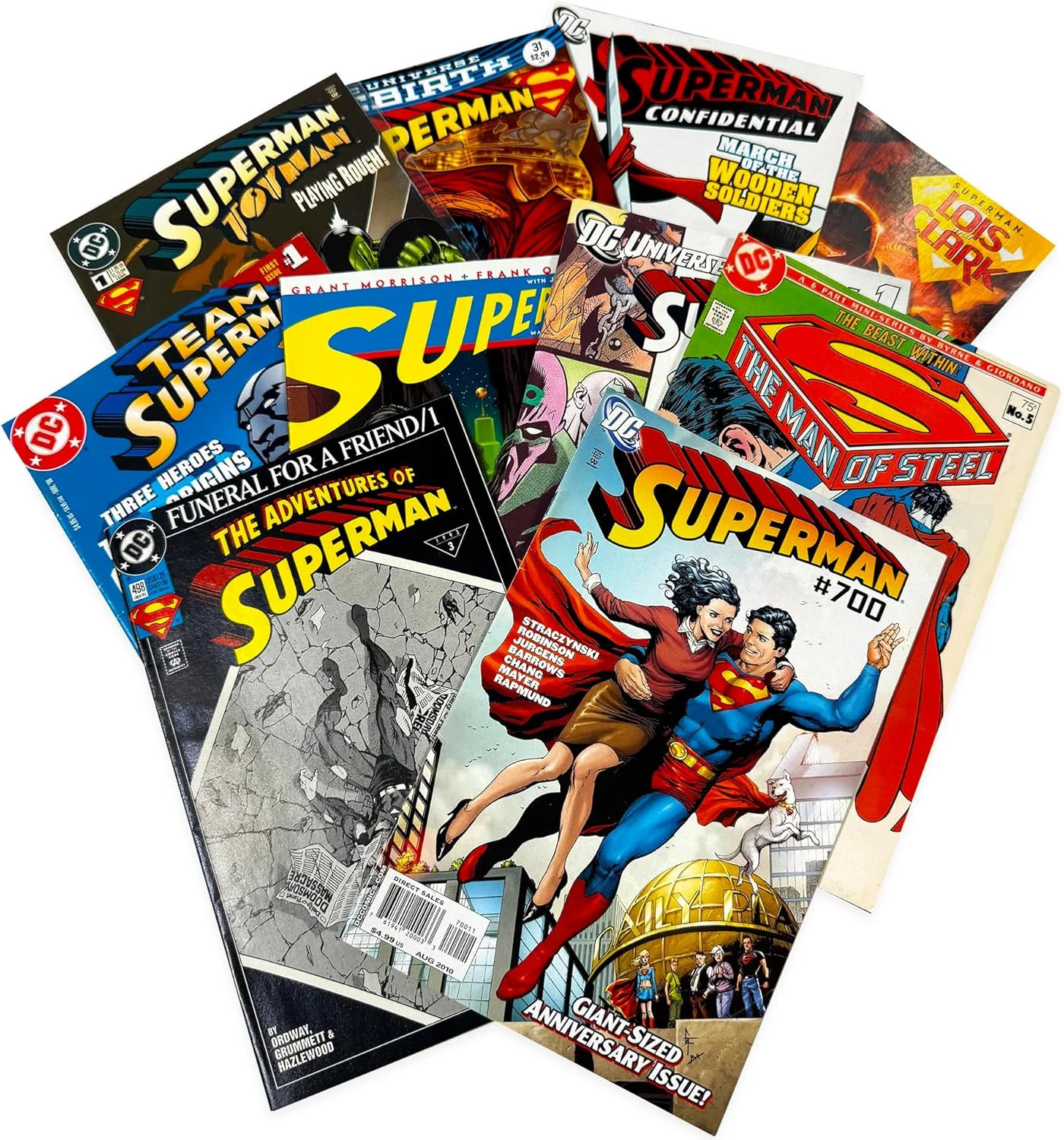 DC Superman Ultimate Comic Book Value Gift Set- 10 Different Super man Only Comi