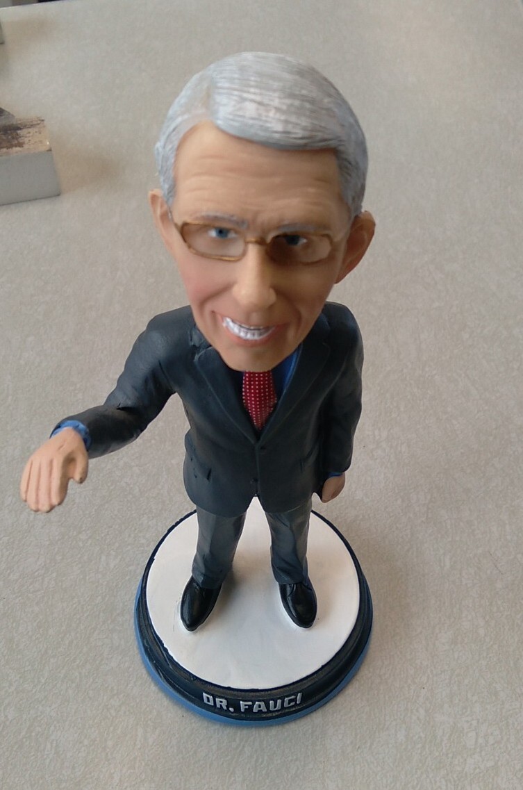 Dr. Fauci Red Tie Bobblehead national bobblehead hall of fame and museum limited