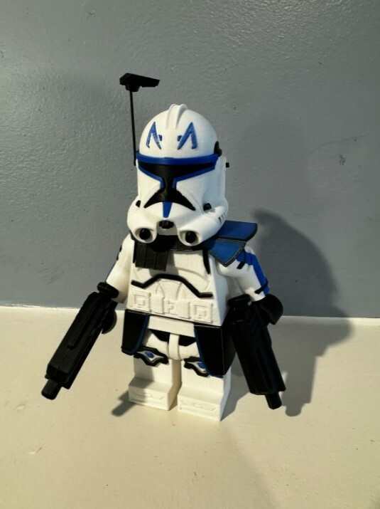 3D Printed – 9 in – Star Wars CLONE TROOPER REX Figurine