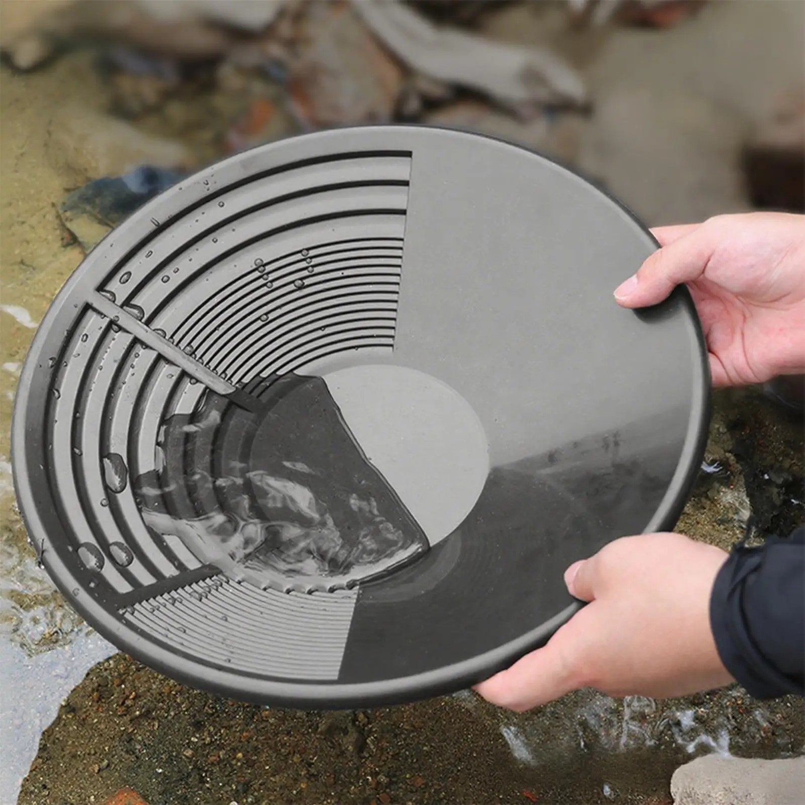 Plastic Gold Pan Basin Gold Mining Pan Ergonomic Gold Panning Tool Hot Sale USA