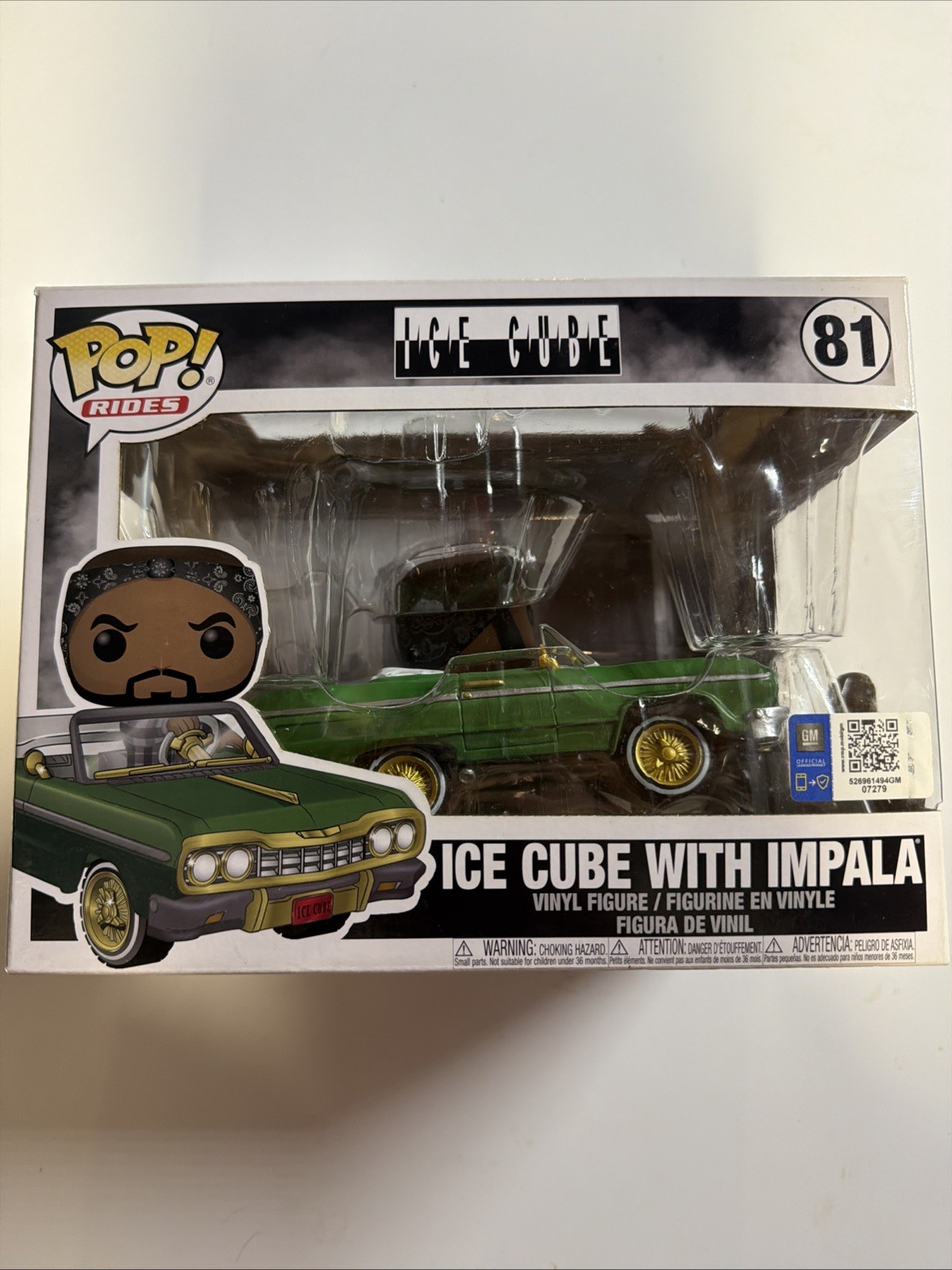 Funko Pop! Rides 81 Ice Cube with Impala 6-inch Chevy NWA Original