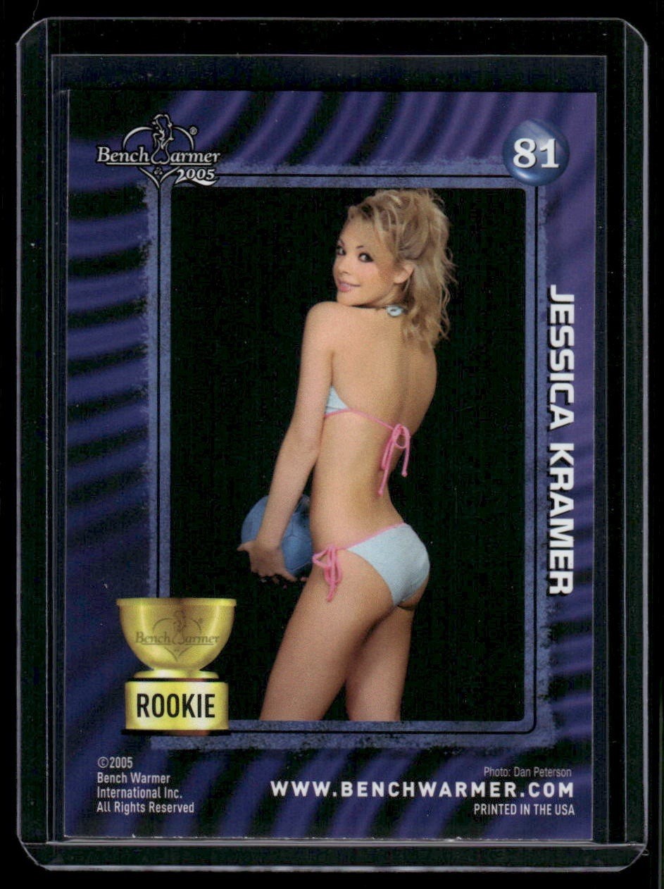 Jessica Kramer Model 2005 Bench Warmer Benchwarmer Rookie RC Card #81 W/Top🔥