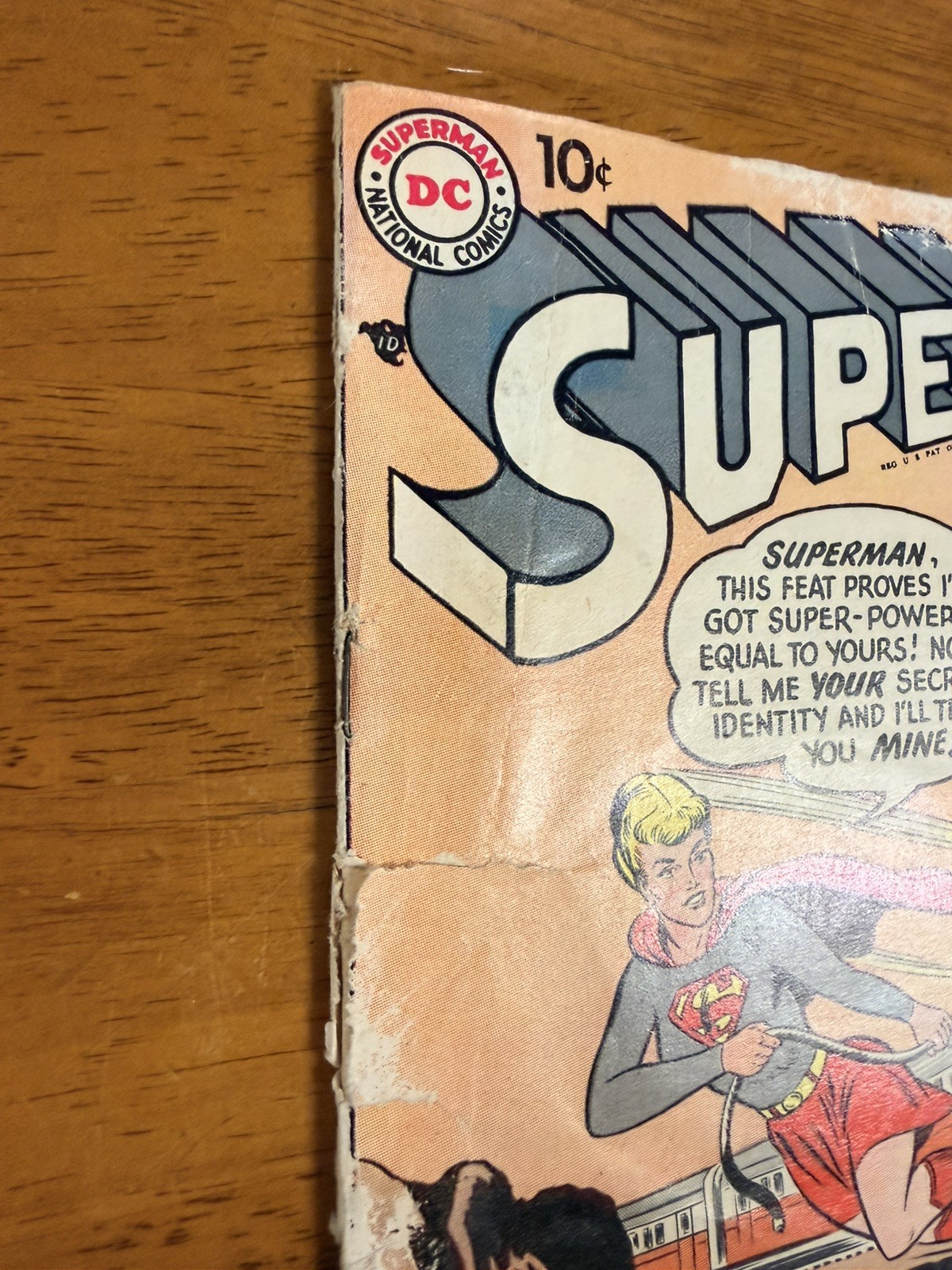 Superman #123 1958 First Prototype Supergirl appearance Girl of Steel Silver Age