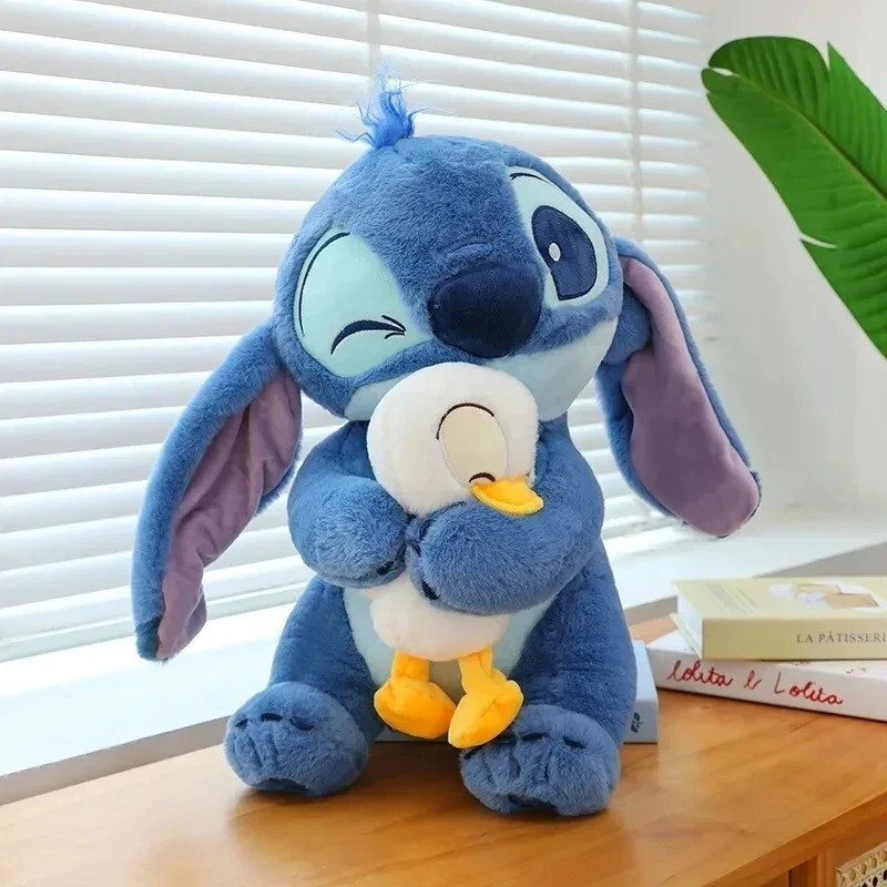 Disney Stitch Plush Doll – Cute Lilo & Stitch Duck Design, Soft Stuffed Toy Gift