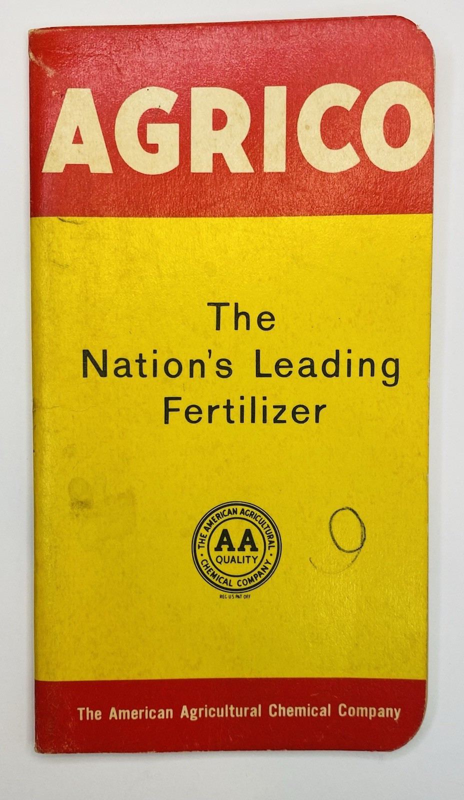 1961 Agrico Nations Leading Fertilizer Sales Memo Book Farm Agriculture Ephemera