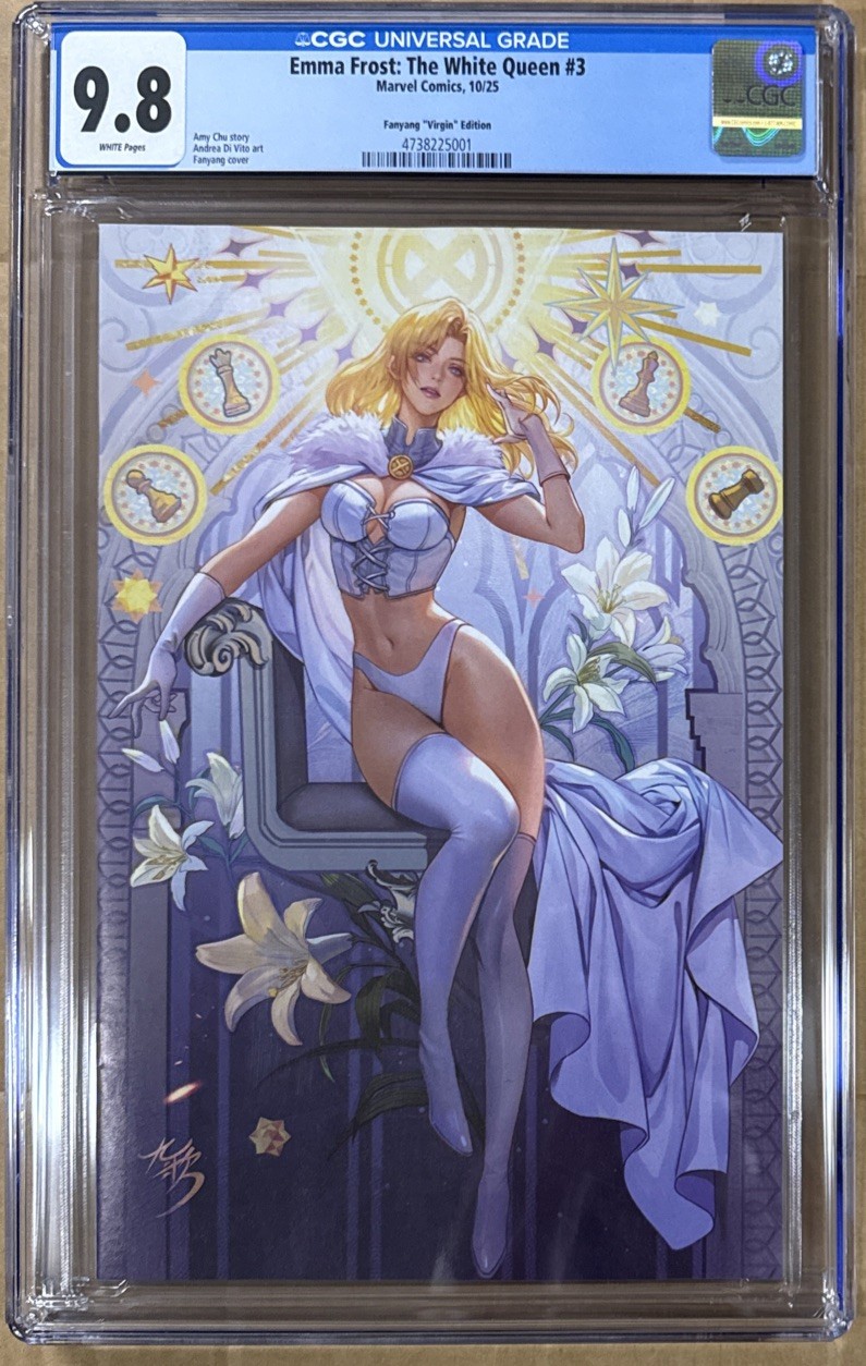 Emma Frost: The White Queen #3 CGC 9.8 Fanyang 1:50 Virgin Variant Cover 2025
