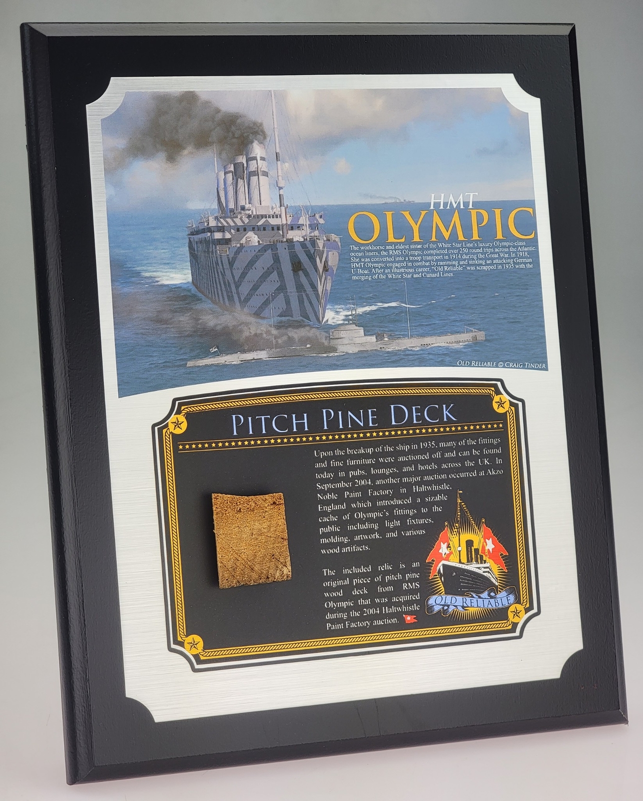 White Star Line RMS Olympic Plaque – Full Color 8″x10″