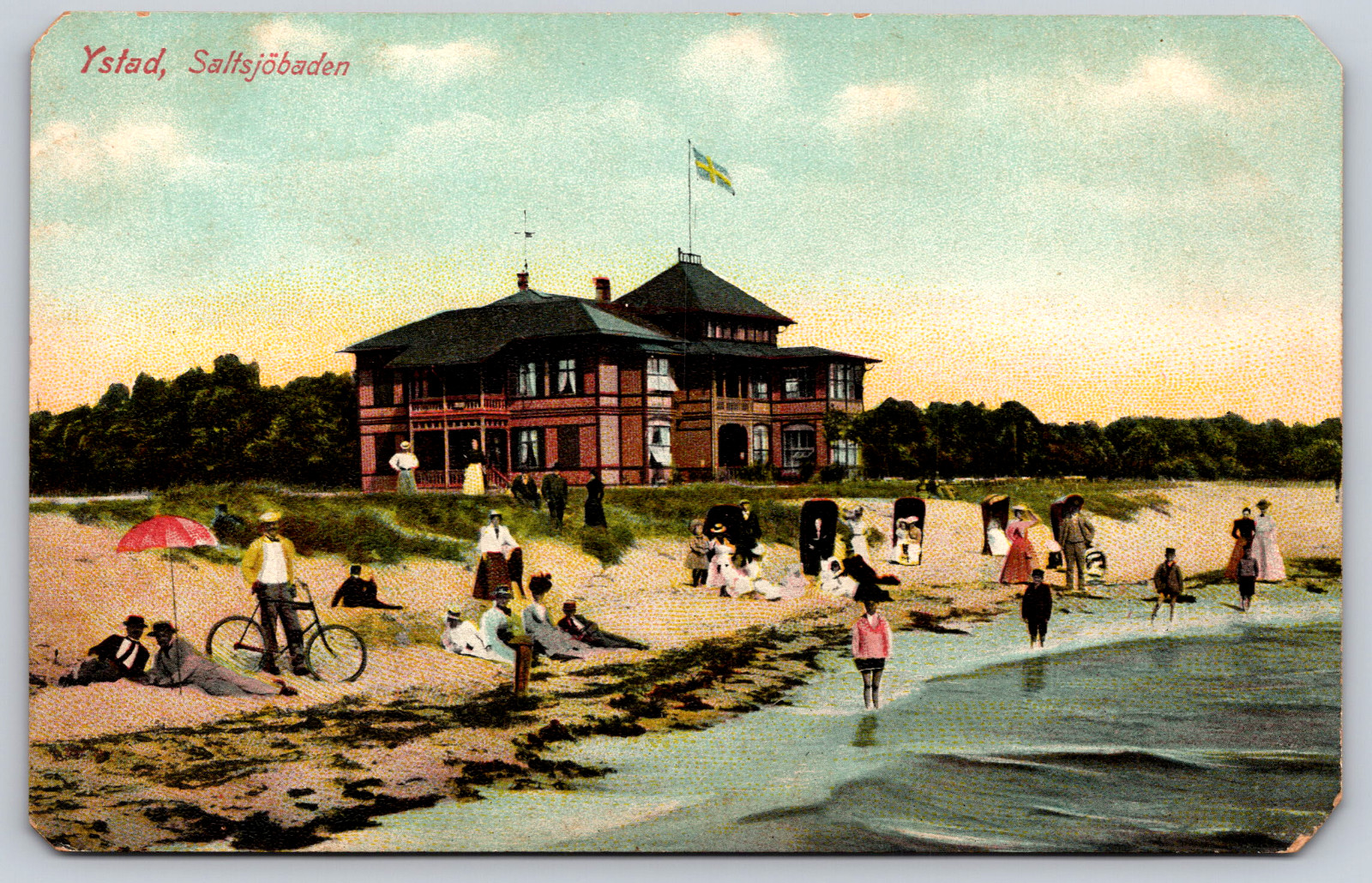 Postcard Ystad Saltsjobaden Sweden