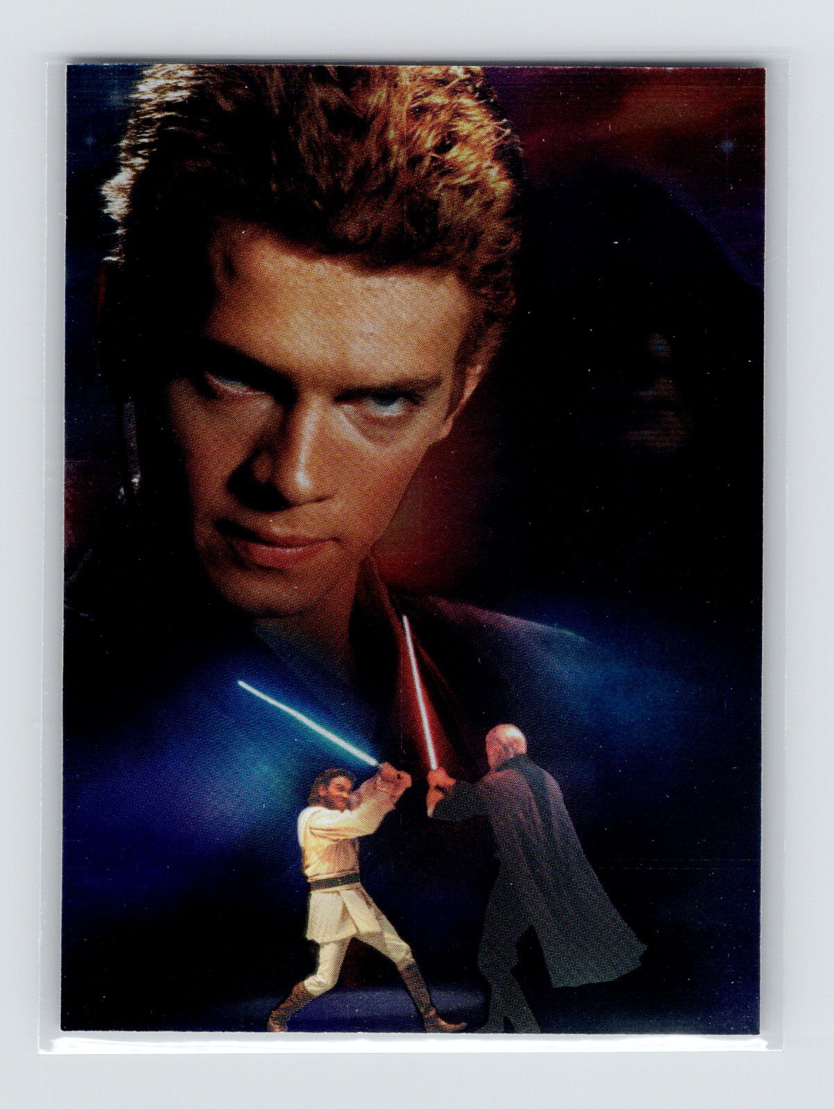 2002 Topps Star Wars Attack Of The Clones Silver Foil Card 8 Of 10 Anakin