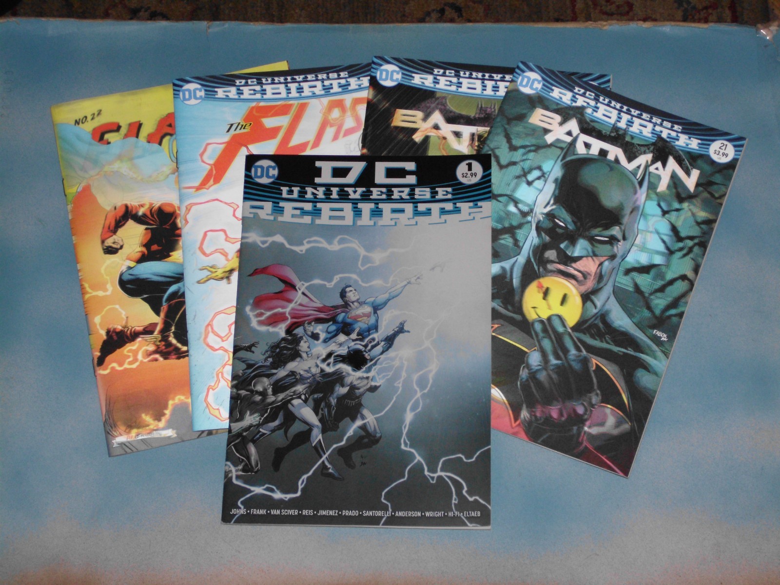 DC Comics – DC UNIVERSE REBIRTH plus BATMAN #21-22 and THE FLASH #21-22!