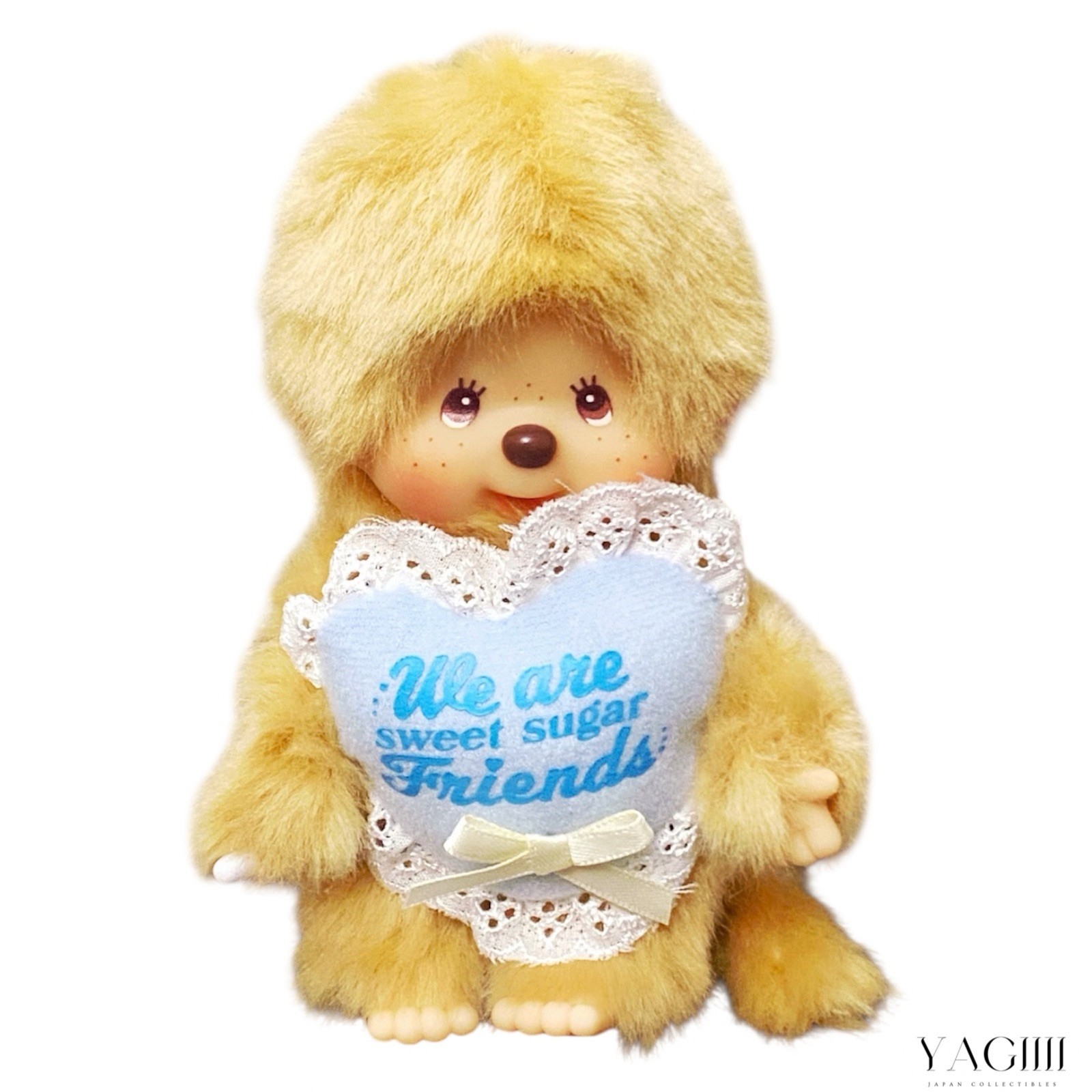 Sweet Sugar Monchhichi Boy Keychain Gold Chain Sekiguchi Japan Limited