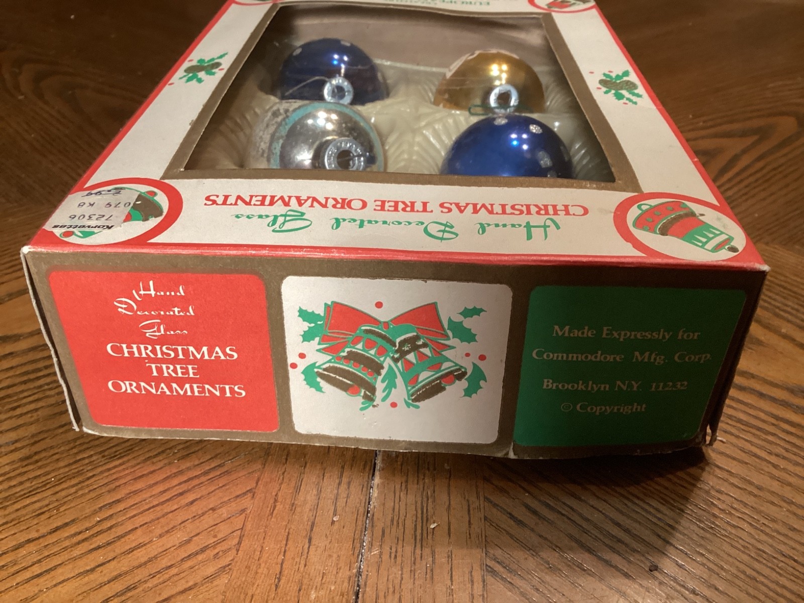 Hand Decorated & Solid Color Glass Christmas Tree Ornaments Lot/16 E4